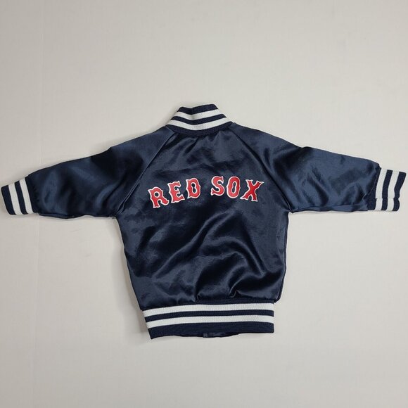 Vintage Boston Red Sox Chalk Line Blue Satin Jacket Infant 18 Months MLB Baby - Picture 3 of 6